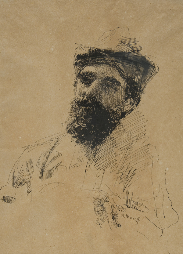 Ritratto di uomo con barba e cappello