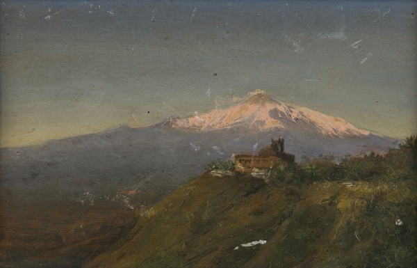 Il ritorno dal lavoro e Veduta dell’Etna innevato, 1916