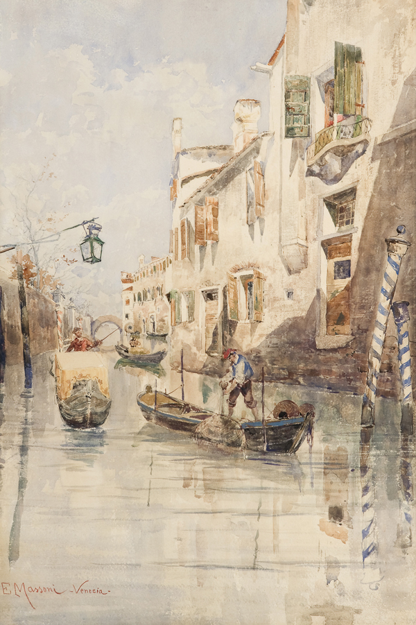Venezia, la pesca lungo il canale
