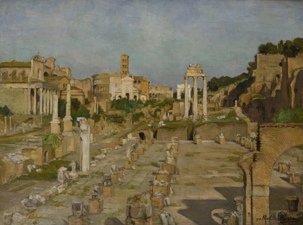 Roma, veduta del Foro Romano, 1910