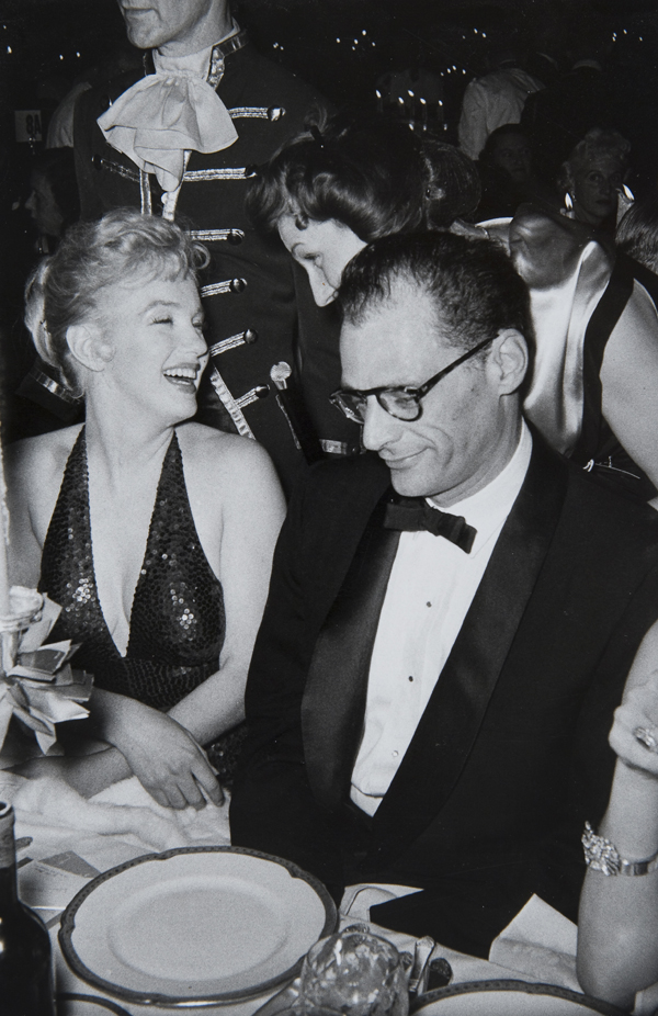 Marilyn Monroe and Arthur Miller at the “April in Paris”, Waldorf Astoria New York, 1957
