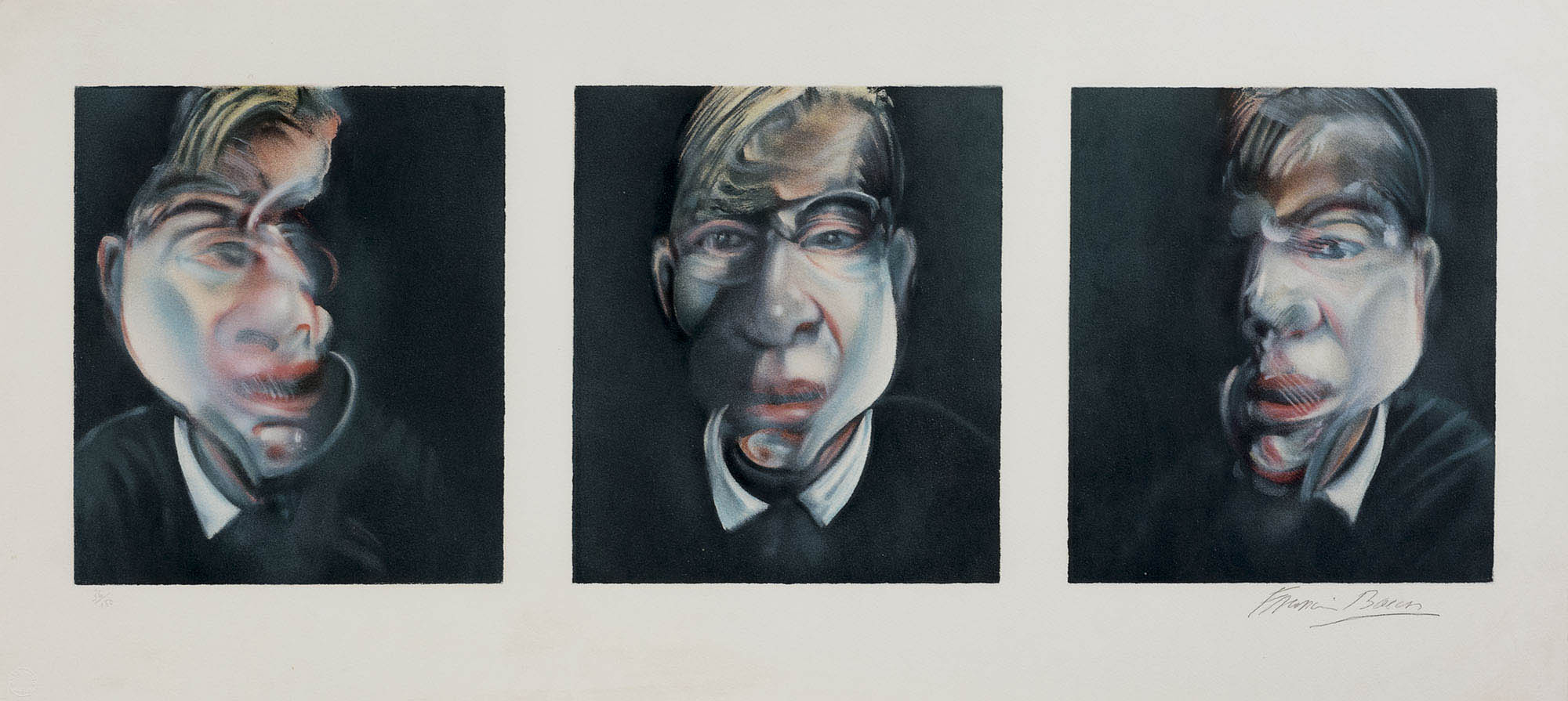 Three studies for a Self-Portrait, 1981