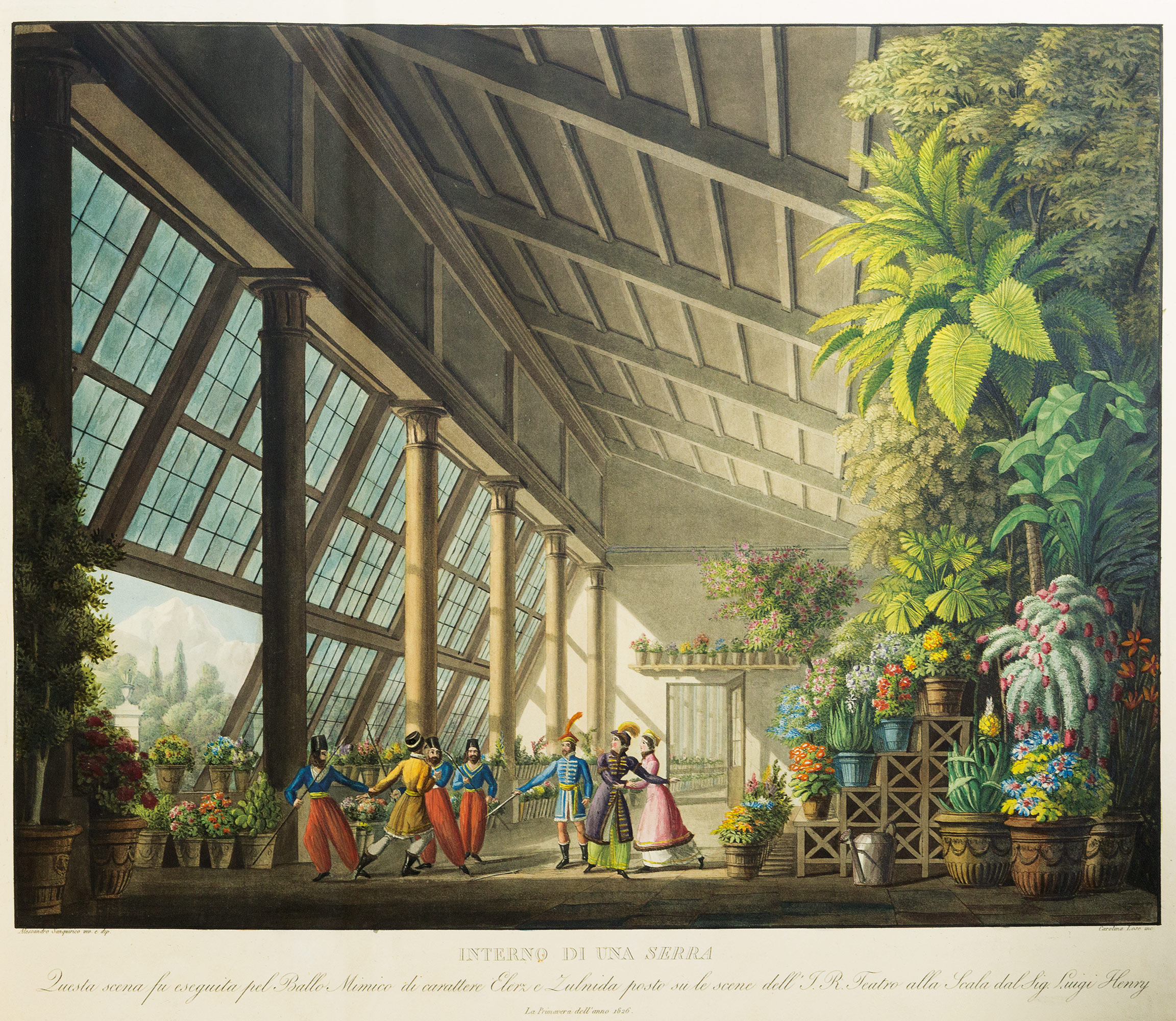 Raccolta di varie decorazioni sceniche inventate ed eseguite per ... Scala Antica decorazione