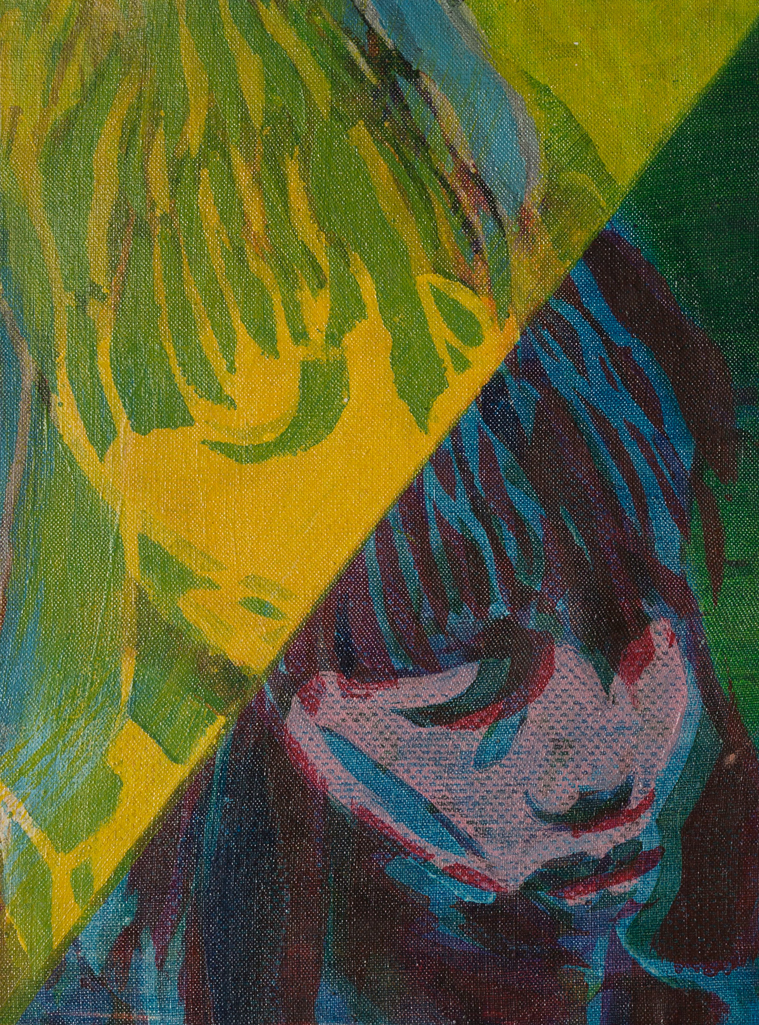 Studio selezione colore per testa Fauves – Omaggio a Kirchner n°1, 1966