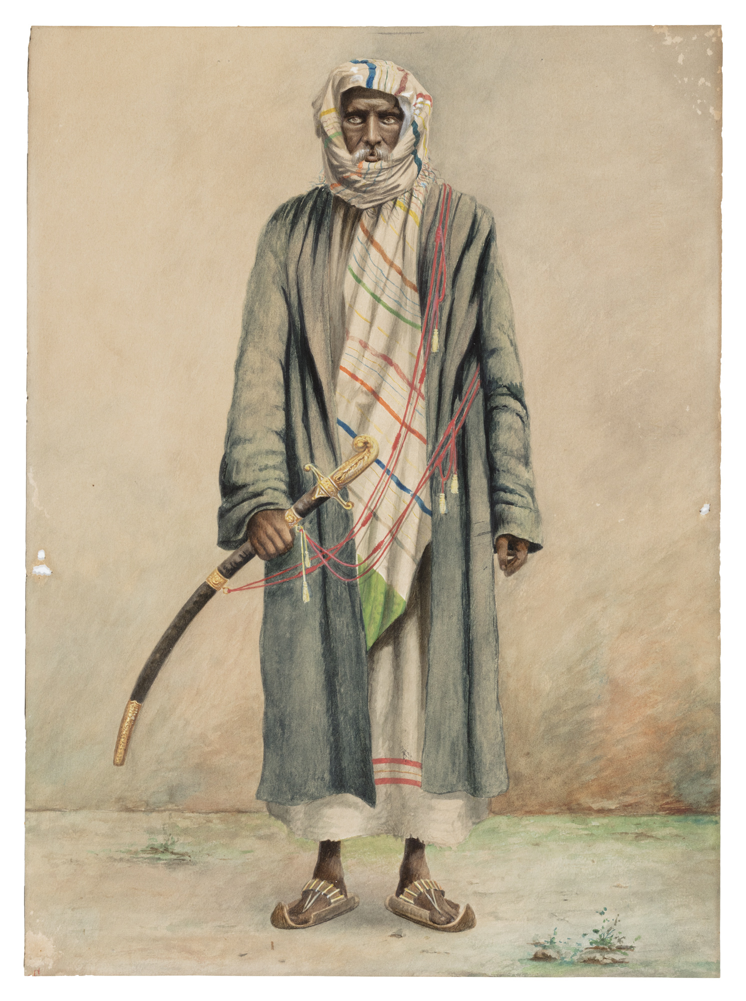 Ritratto del sultano Yusuf Ali Kenadid di Obbia
