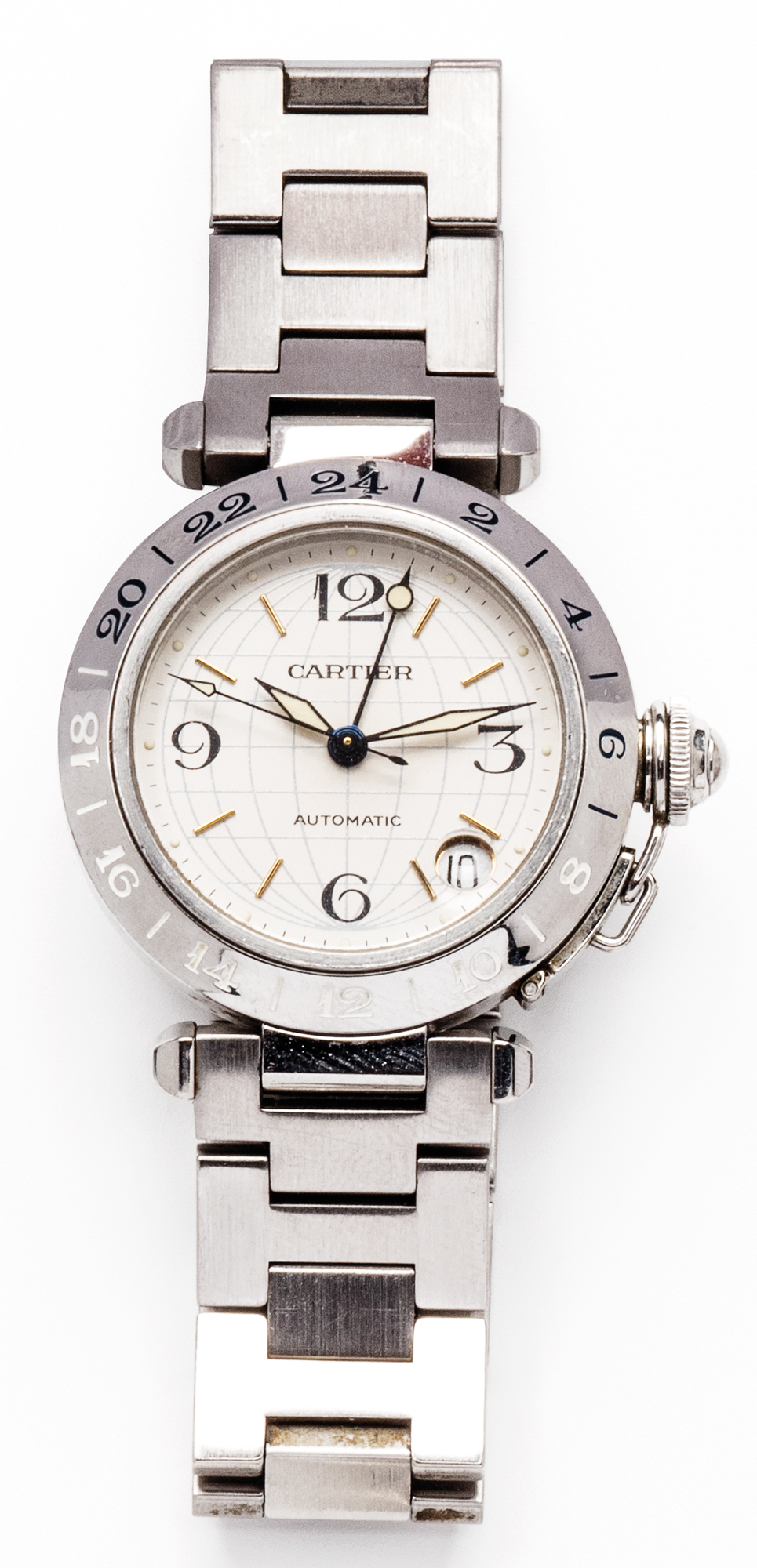 Cartier Pasha orologio in acciaio 